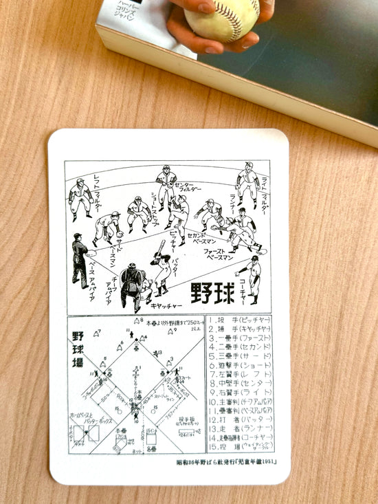 [Nobarasha] Baseball Book Page postcard