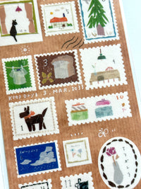 [Miki Tamura] Postage Stamp sticker sheet