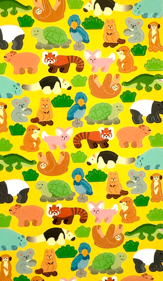 [Ryu-Ryu] Rare Animals Circle Seals sticker sheet
