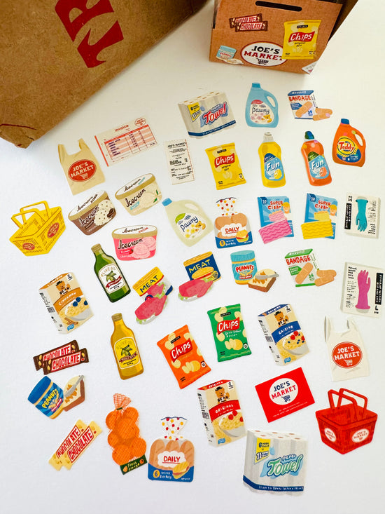 [Greeting Life] Joe's Market Grocery 🛒 Delivery Box flake stickers