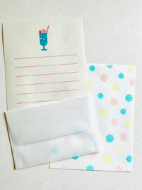 [Mizushima] Oyatsu Cream Soda small letter set