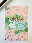 [Akane Kotoko] Toy Poodle & Cherry Blossoms postcard