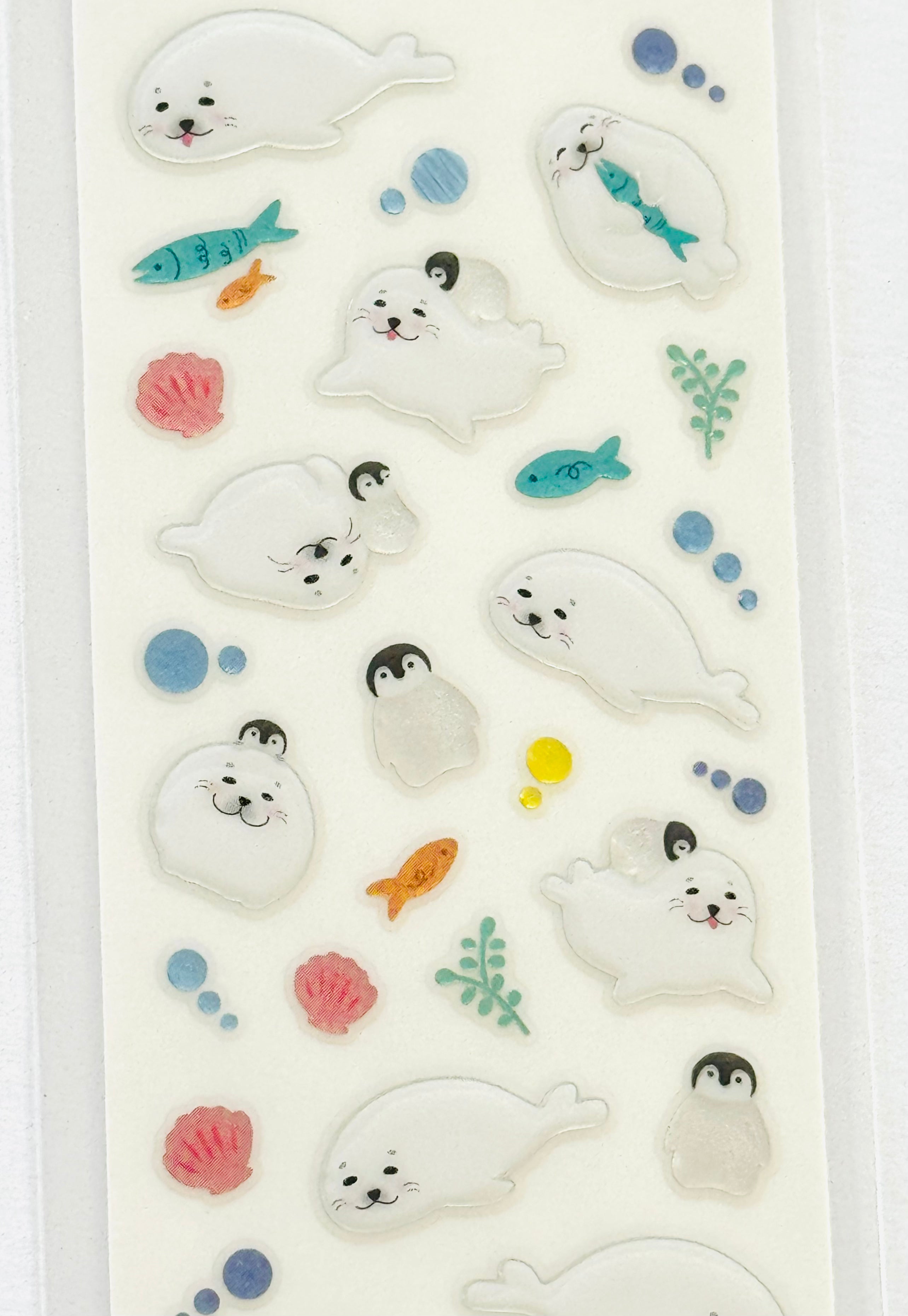 [NB] Besties: Seal & Penguin sticker sheet