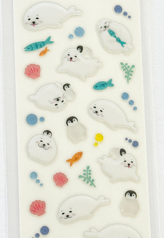 [NB] Besties: Seal & Penguin sticker sheet