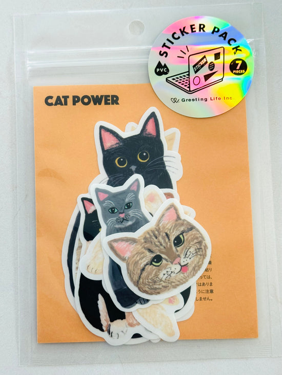 [Greeting Life] Cat Power sticker decal