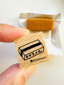 [Nobarasha] Box of Caramel Hanko rubber stamp