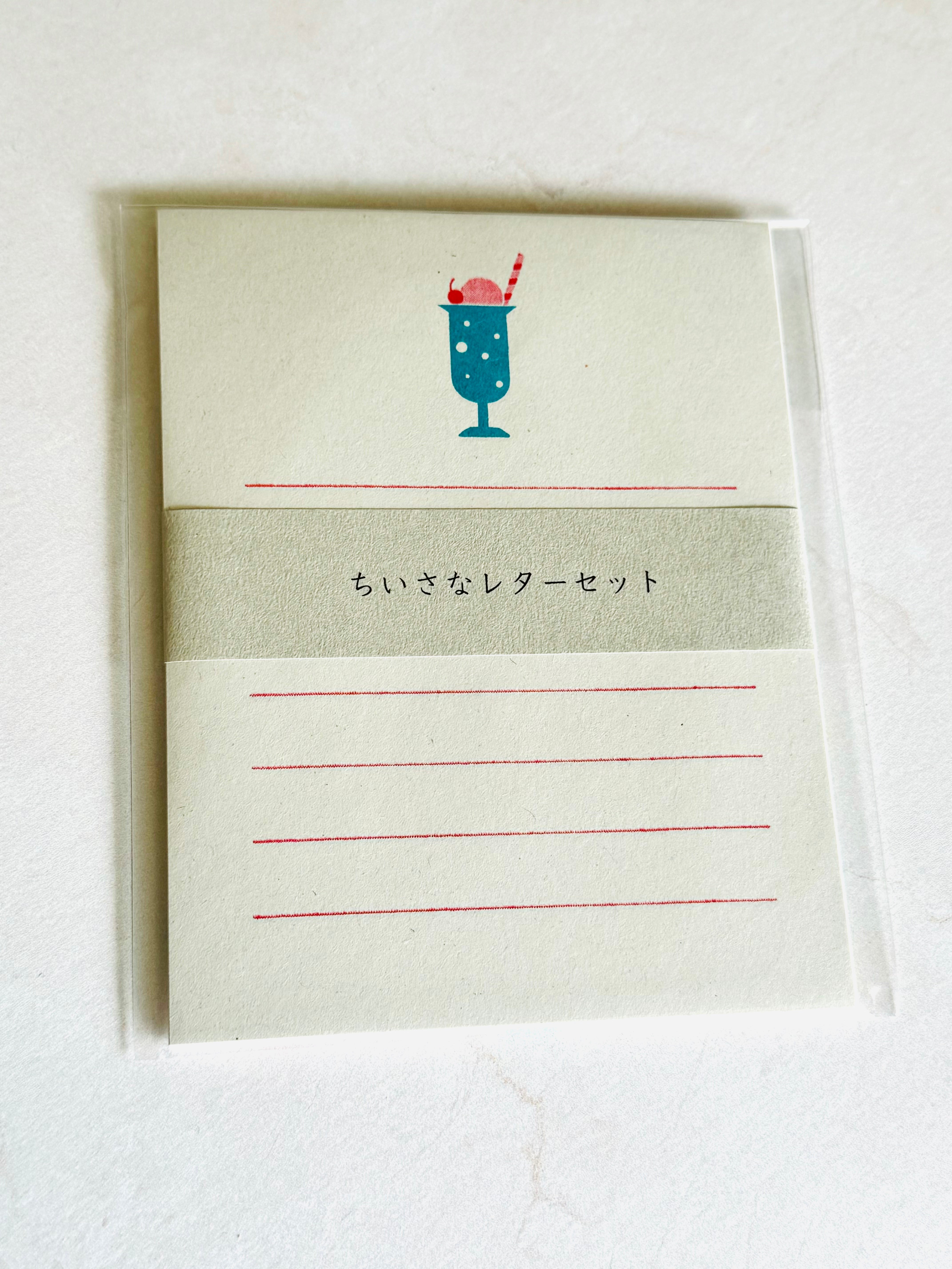 [Mizushima] Oyatsu Cream Soda small letter set