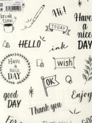 [Bechori] Hand Lettering double sided sticker sheet
