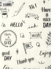 [Bechori] Hand Lettering double sided sticker sheet