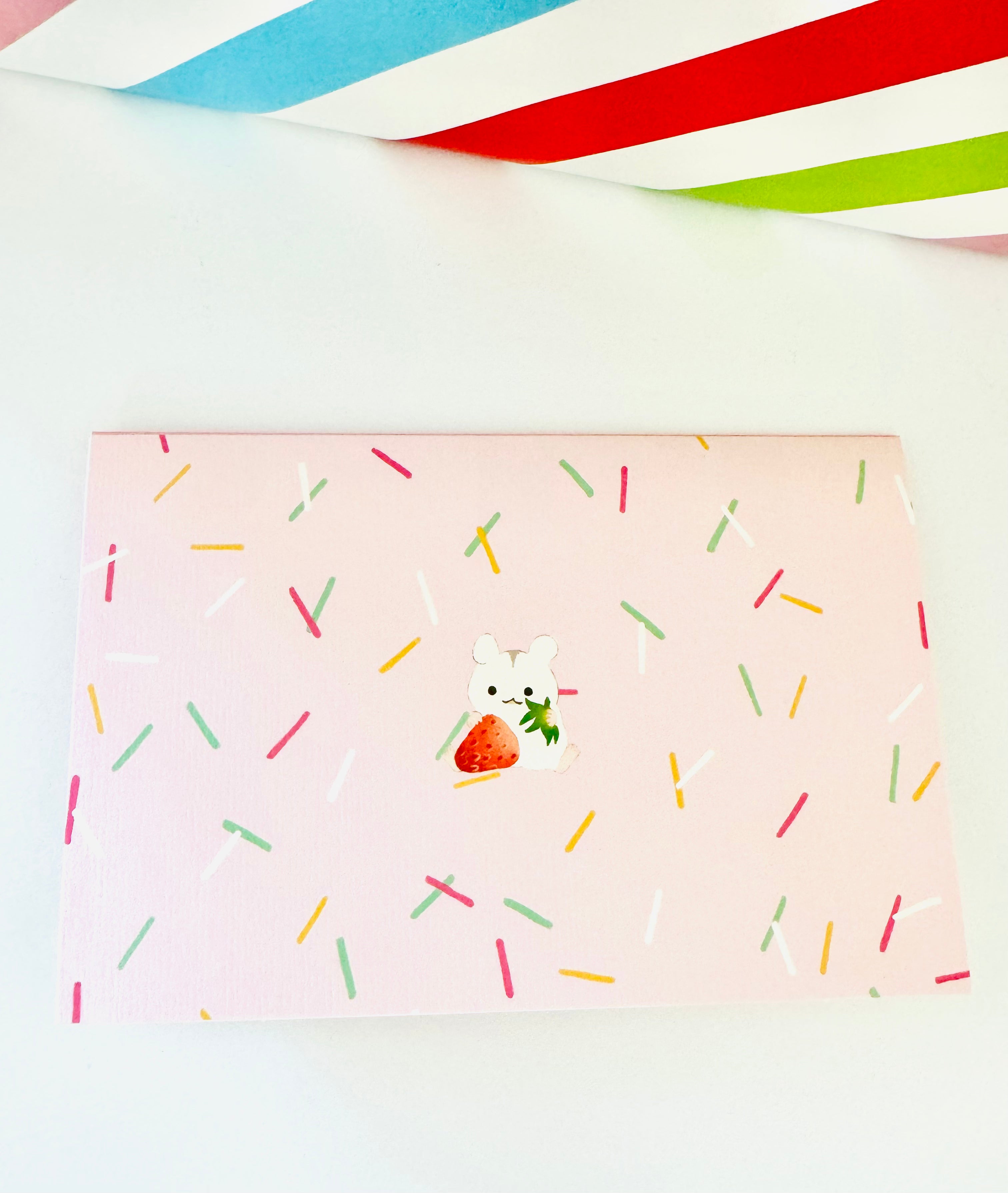 [NB] Hamster’s Birthday Cake greeting card
