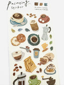 [MIND WAVE] Cafe Canvas Painting sticker sheet