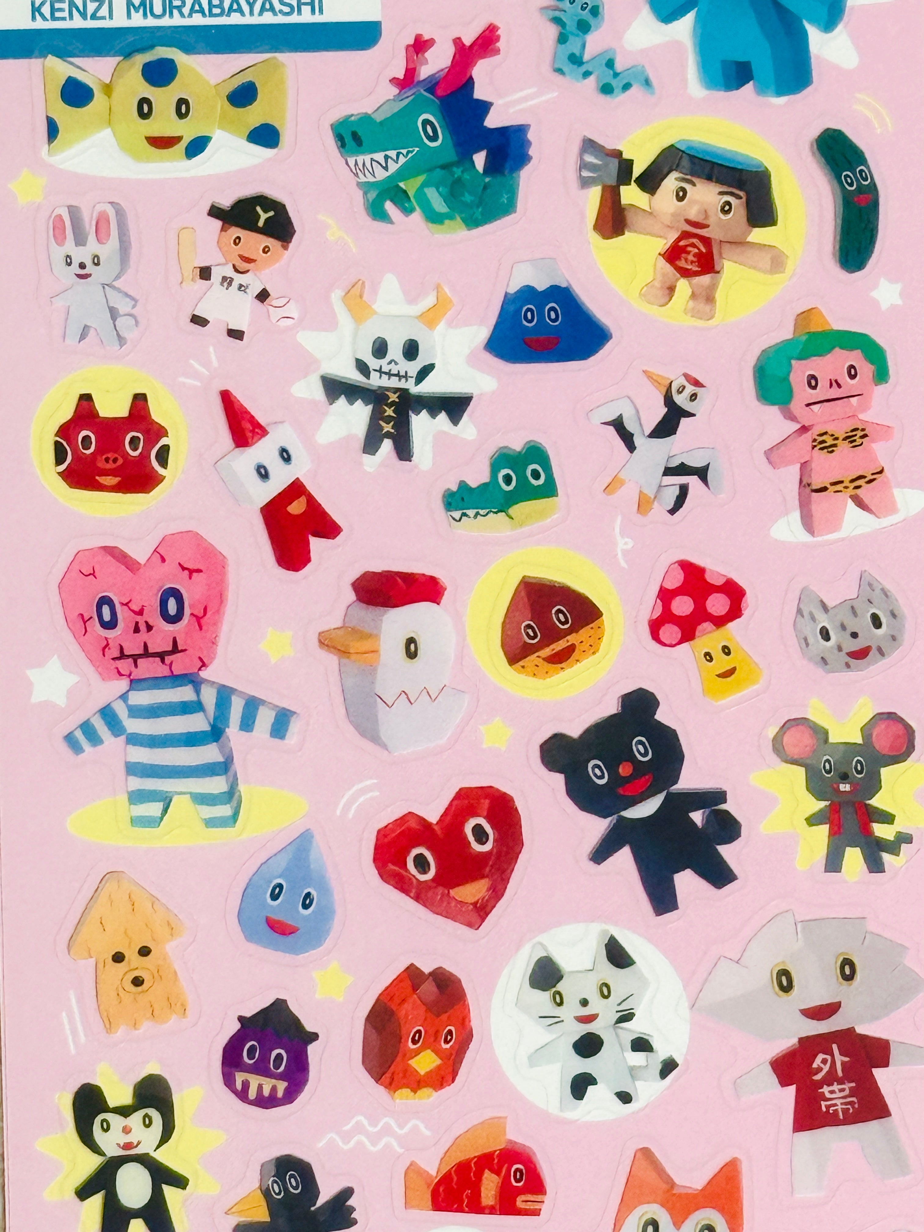 [Kenzi Murabayashi] Frontier Creators Circus x Carved Animals sticker sheet