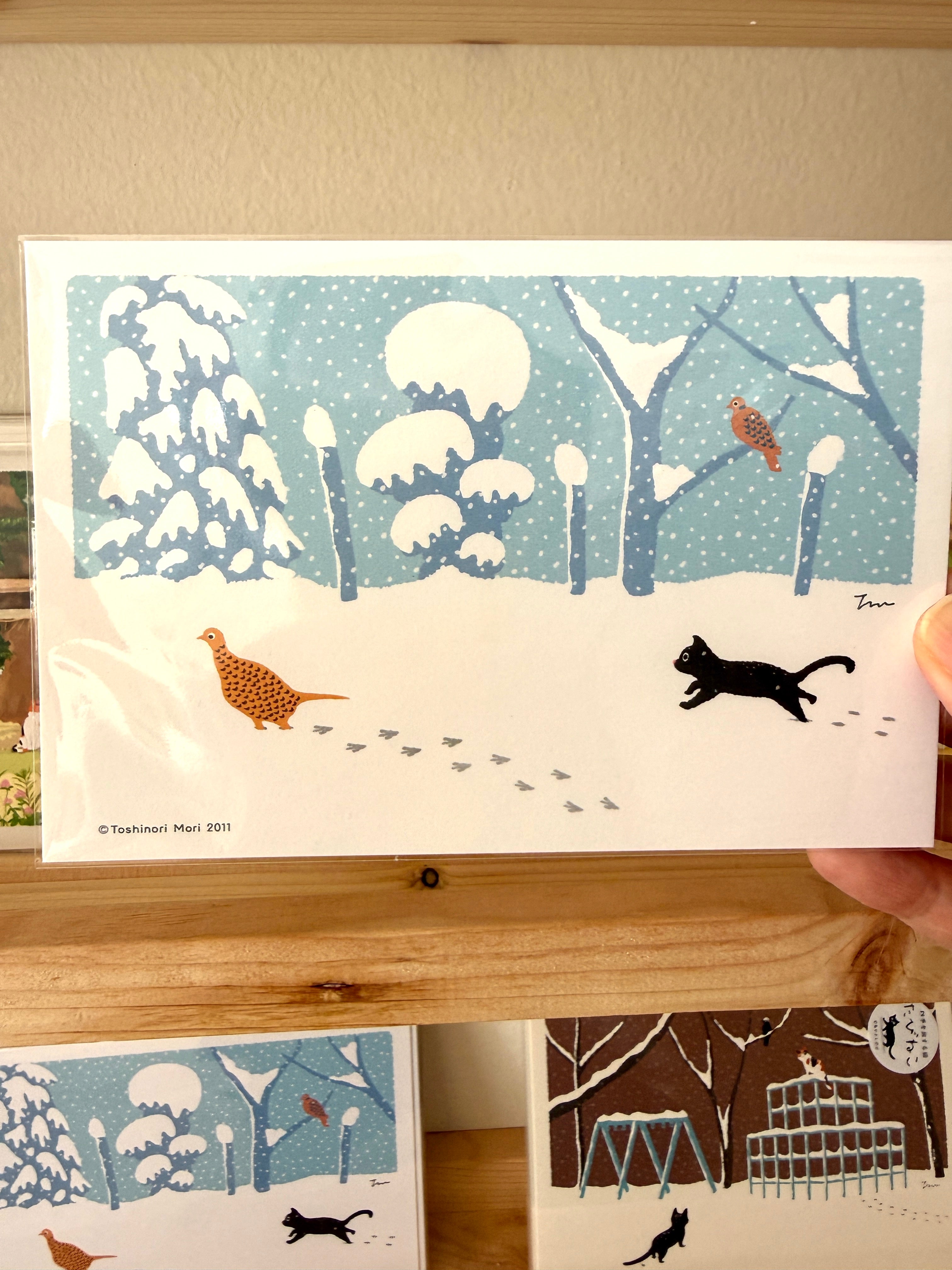 [Tabineko] Original Exclusive: Footprint on the Snow postcard x Toshinori Mori