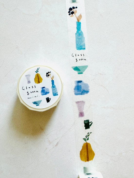 [Miki Tamura] Glass Green washi tape