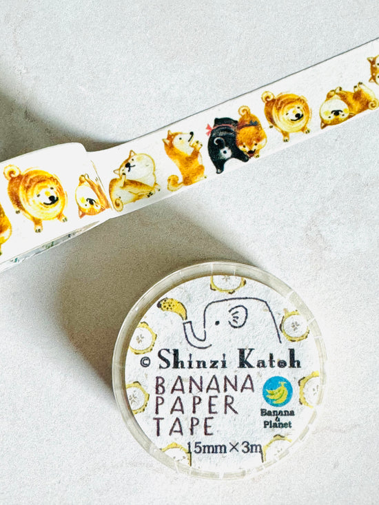 [SEAL-DO] Shinzi Katoh x Playful Shiba Banana Paper washi tape