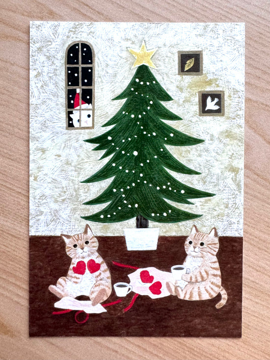 [4legs] Kitten Mitten postcard