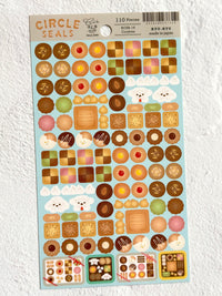 [Ryu-Ryu] Cookies Circle Seals sticker sheet