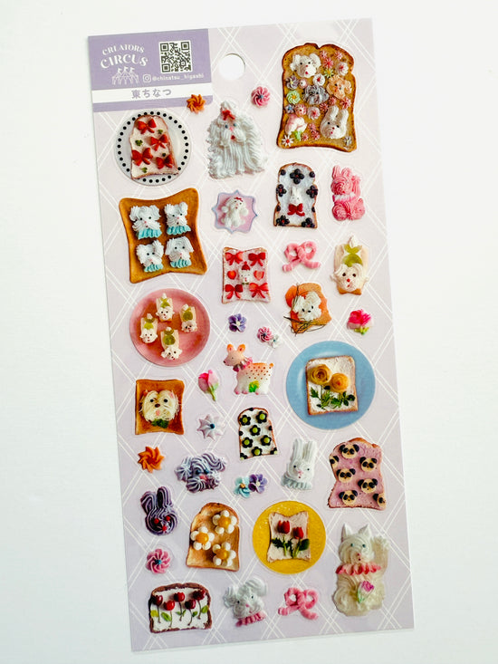 [Chinatsu Higashi] Creators Circus collab x Fancy Toast sticker sheet