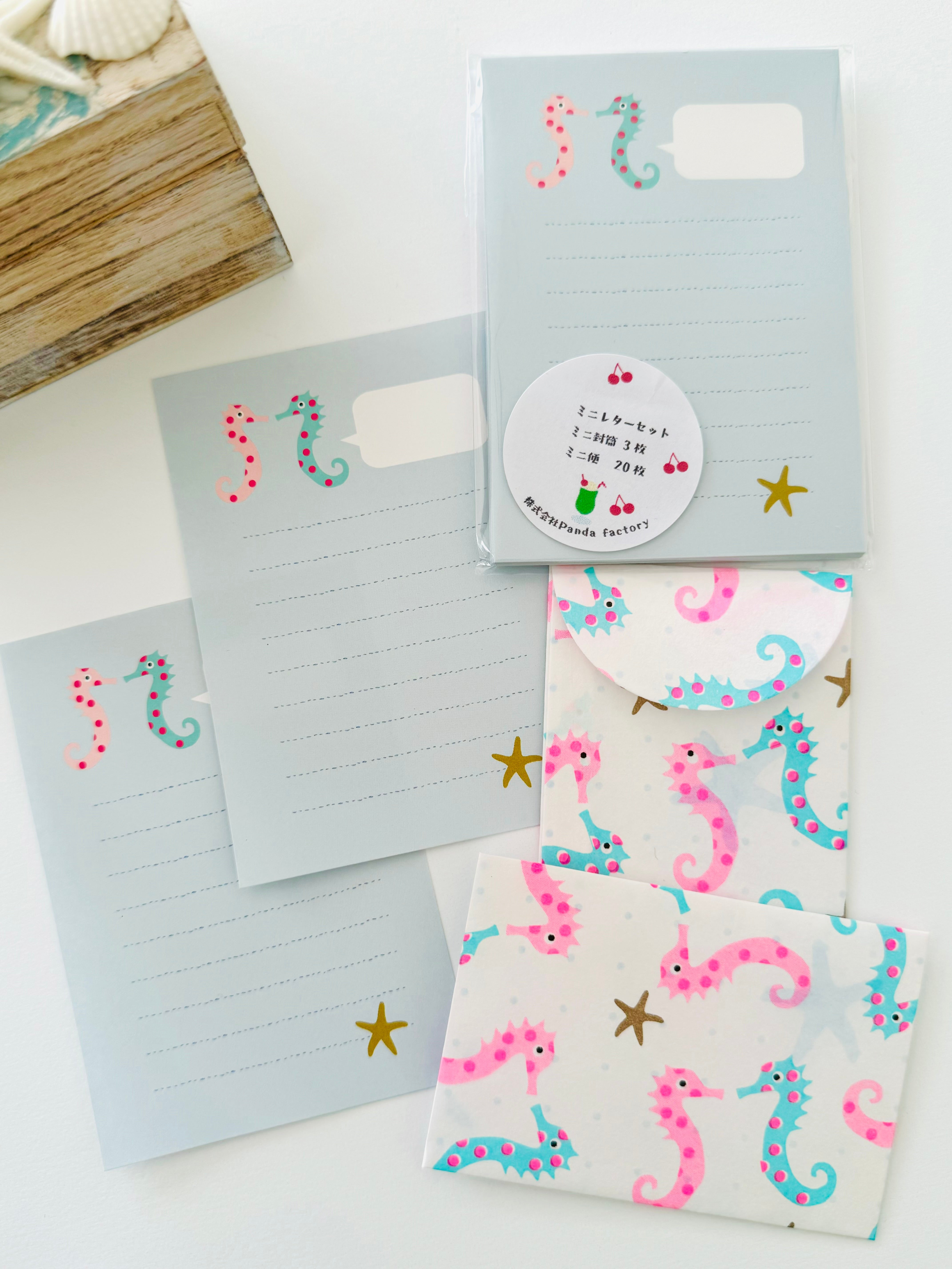 [Panda factory] Seahorse mini letter set