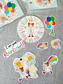 [Coco and Wondrous Gang] Coco’s Rainbow Burst vinyl sticker decals