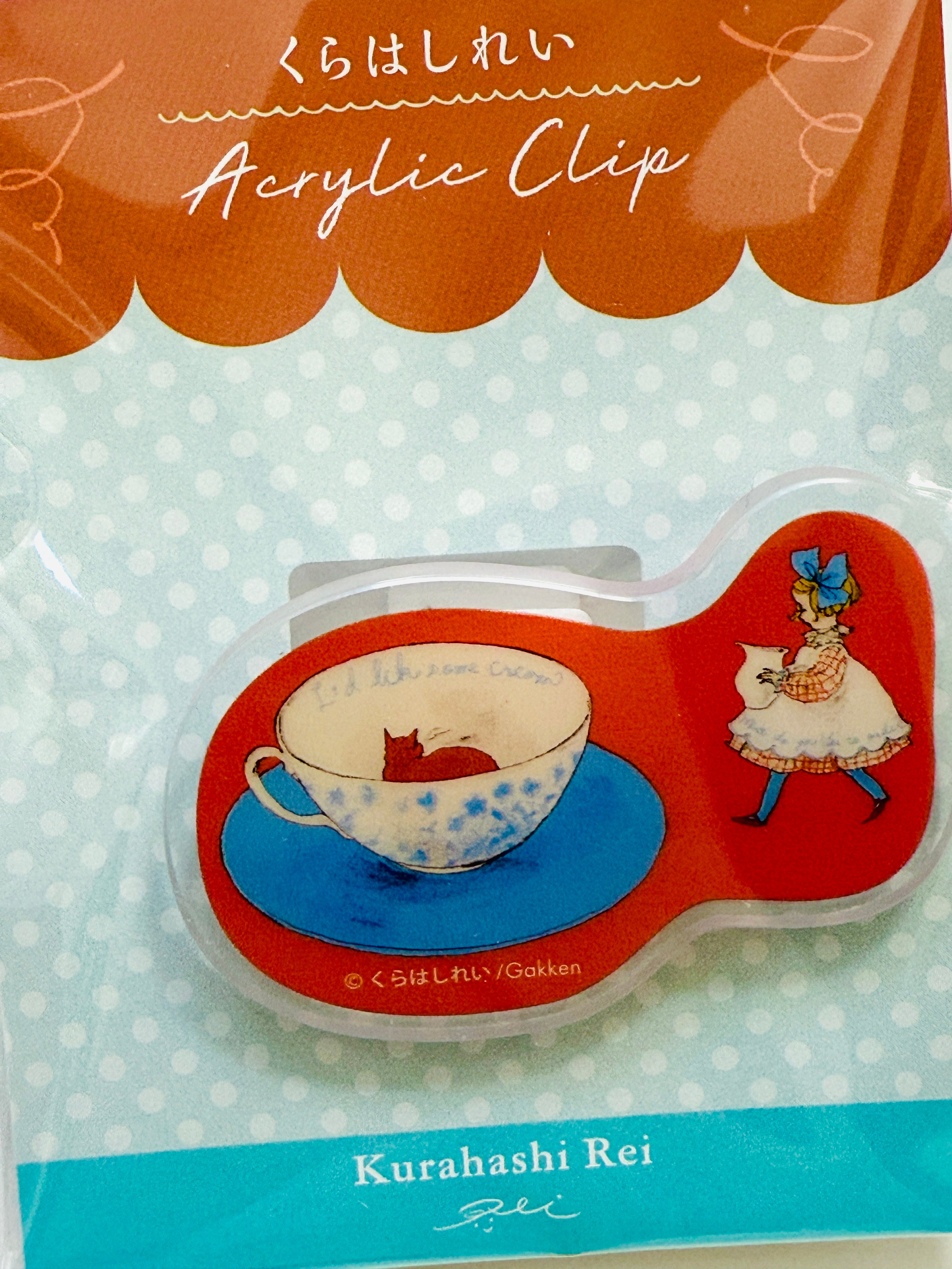 [Kurahashi Rei] Tea Time 🫖 Acrylic Clip (no restock)
