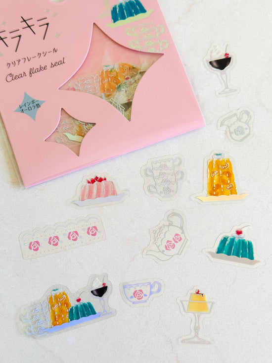 [World Craft] Jelly Desserts Kira Kira flake stickers (last chance • no restock)