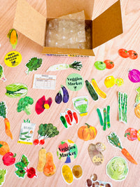 [Greeting Life] Vegetable 🥗 Delivery Box flake stickers