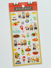 [MIND WAVE] Waku Waku series • Bookstore, Flower, Furniture, Post Office, Restaurant and Vegetable Store sticker sheet