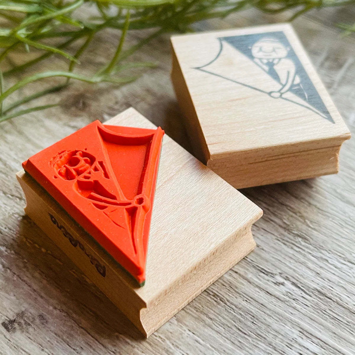 [RiraRira Hanko] Uncle Iwai Page Turner rubber stamp