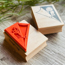 [RiraRira Hanko] Uncle Iwai Page Turner rubber stamp