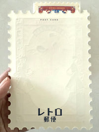 [ob1toy] Retro Post • ob1toy x ROKKAKU collaboration Foil Stamp collaboration {Postage Stamp Cut}