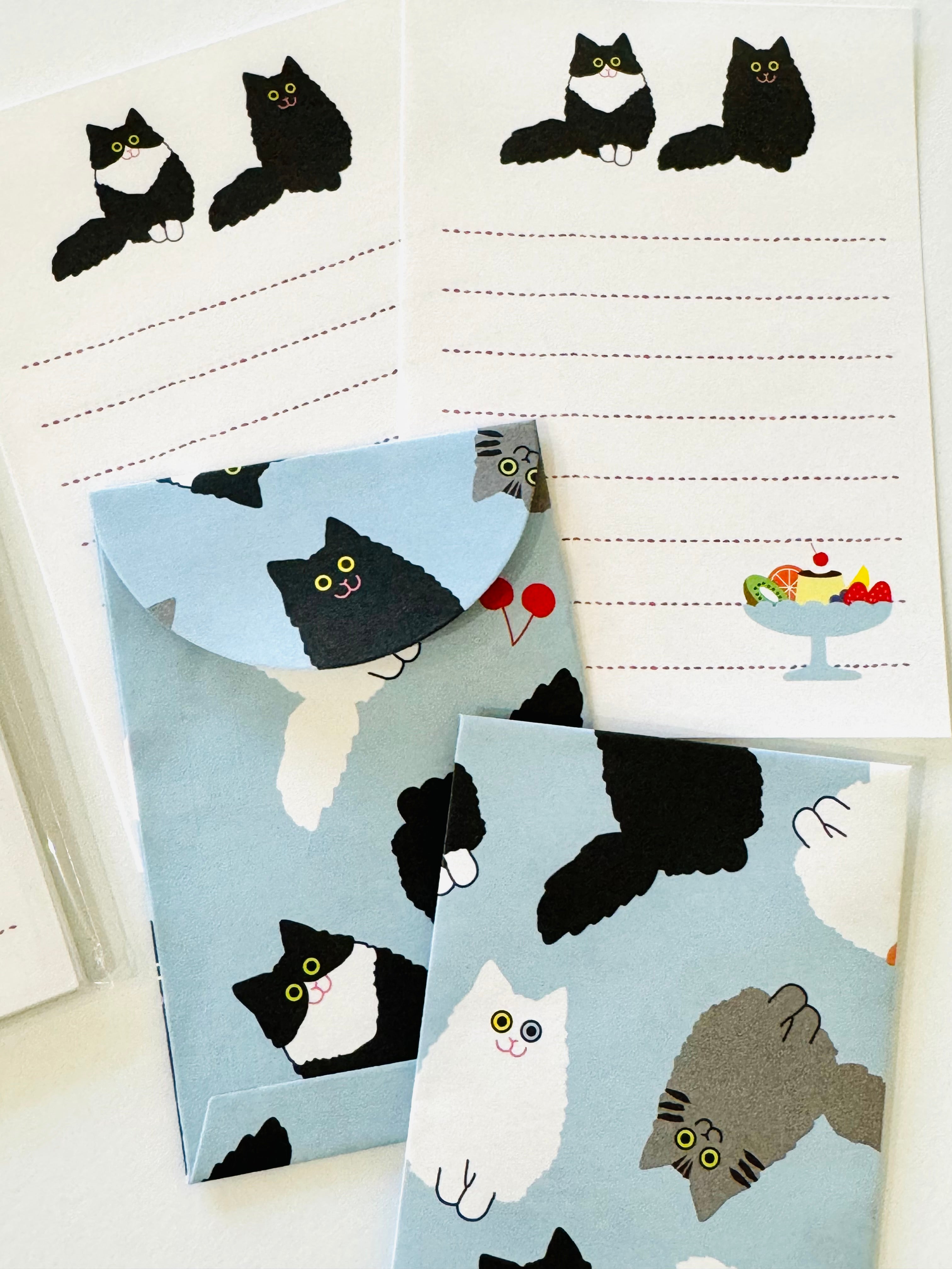 [Panda factory] Cat & Purin mini letter set