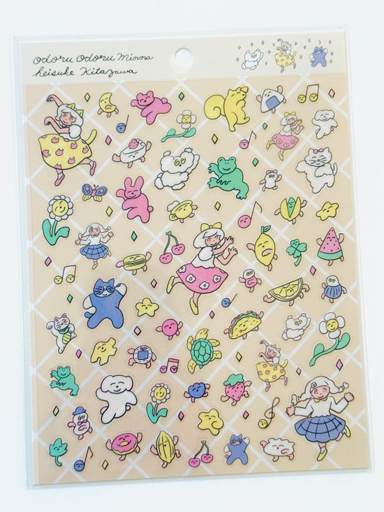 [Heisuke Kitazawa] cozyca x Dance, Dance Everyone sticker sheet