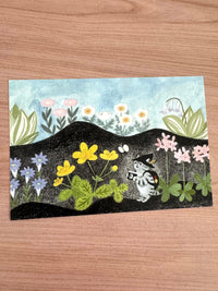[4legs] Cat Seasons postcard