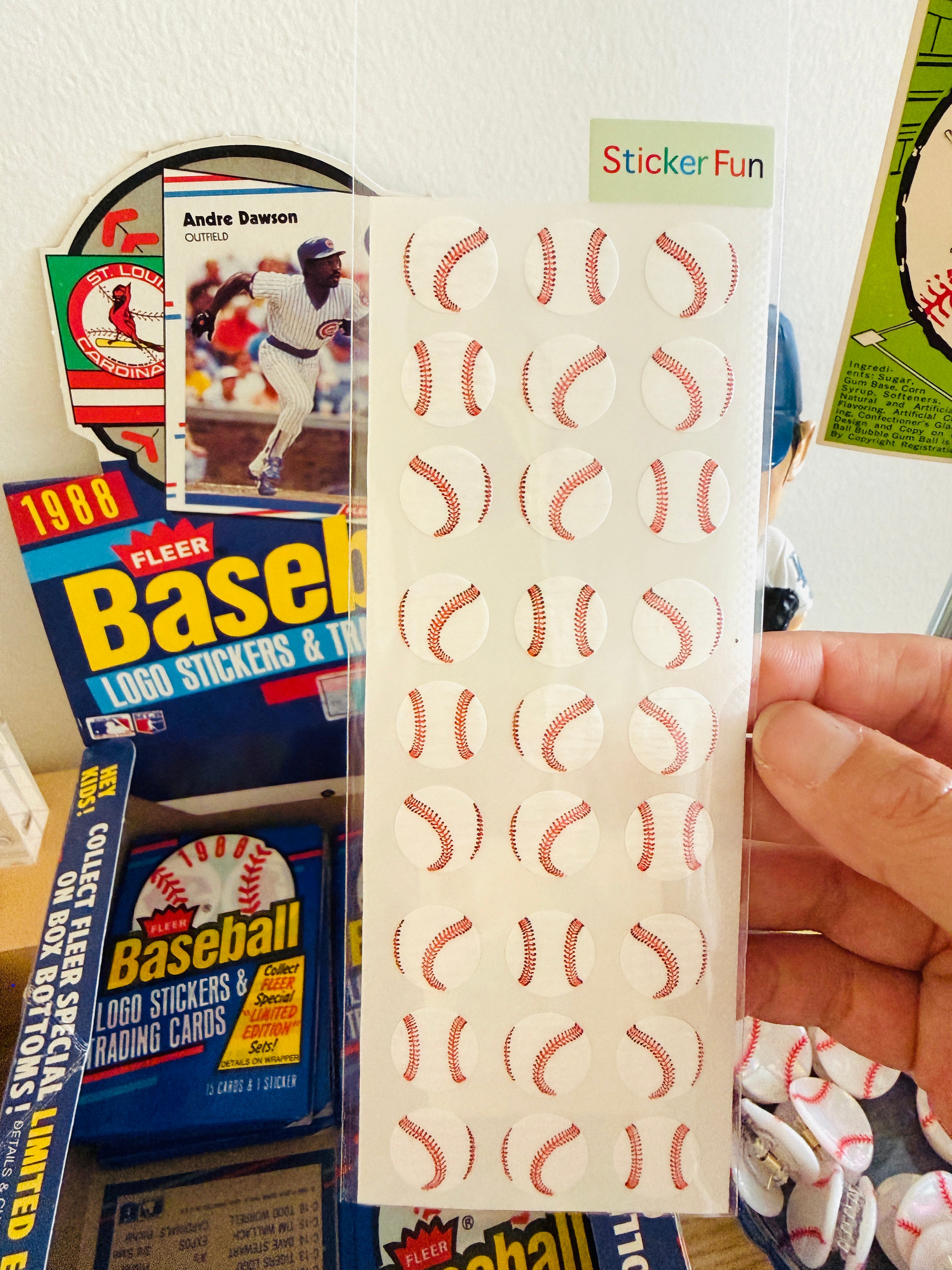 [Sticker Fun] Baseball sticker sheet