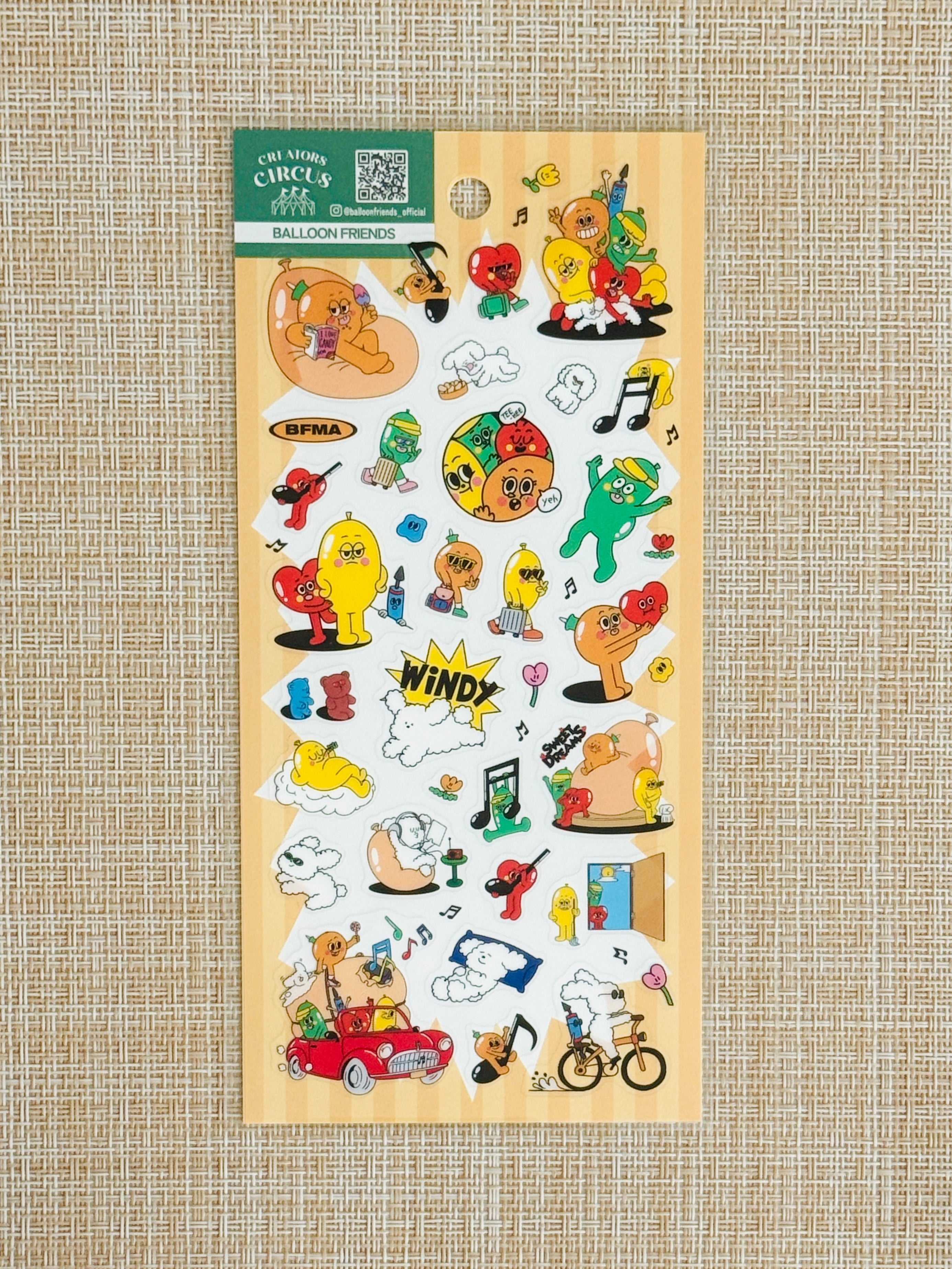 [Balloon Friends] Frontier Creators Circus x Everyday Fun sticker sheet