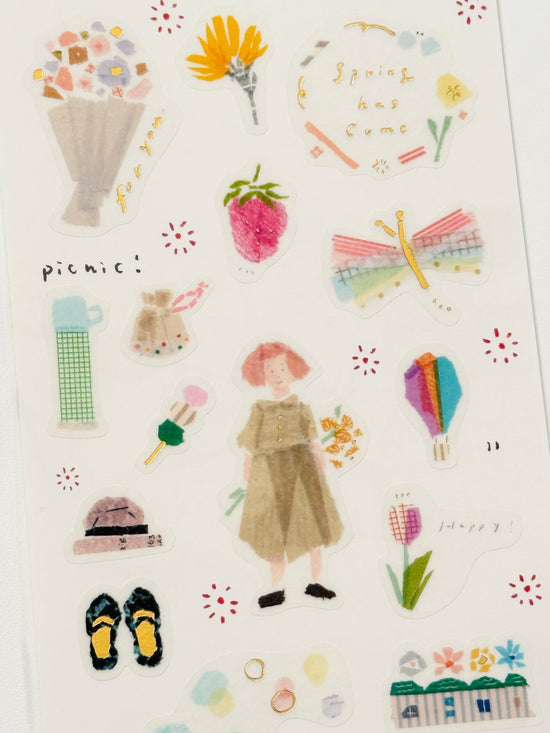 [Miki Tamura] SAIEN x Spring sticker sheet