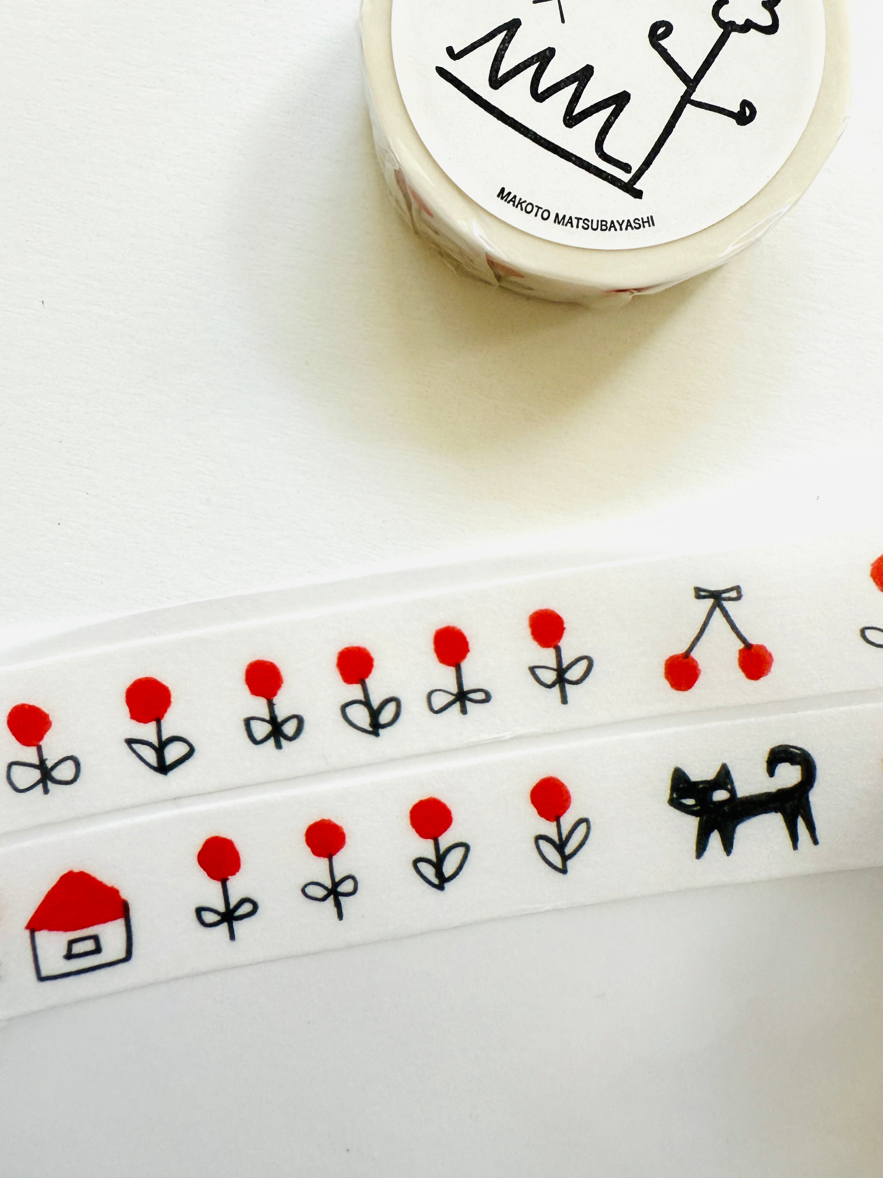 [mt] Makoto Matsubayashi x Black Cat washi tape