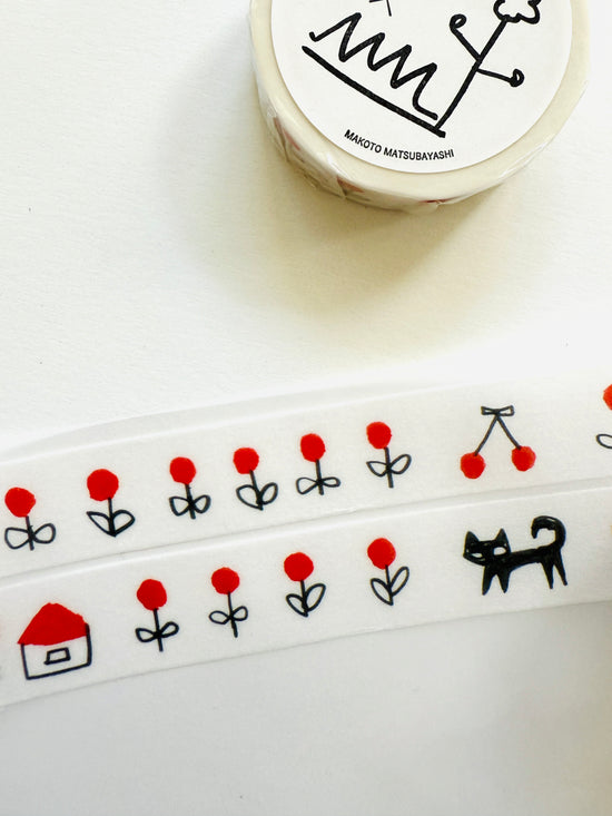 [mt] Makoto Matsubayashi x Black Cat washi tape