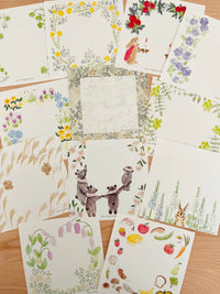 Animal Seasons Memo by Harumi Nishimura