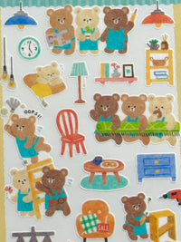 [MIND WAVE] Waku Waku series • Bookstore, Flower, Furniture, Post Office, Restaurant and Vegetable Store sticker sheet