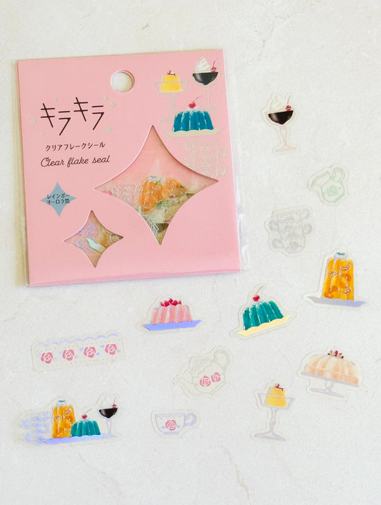 [World Craft] Jelly Desserts Kira Kira flake stickers (last chance • no restock)