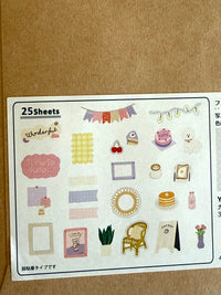 [Greeting Life] Dog & Cafe Embellishments flake stickers