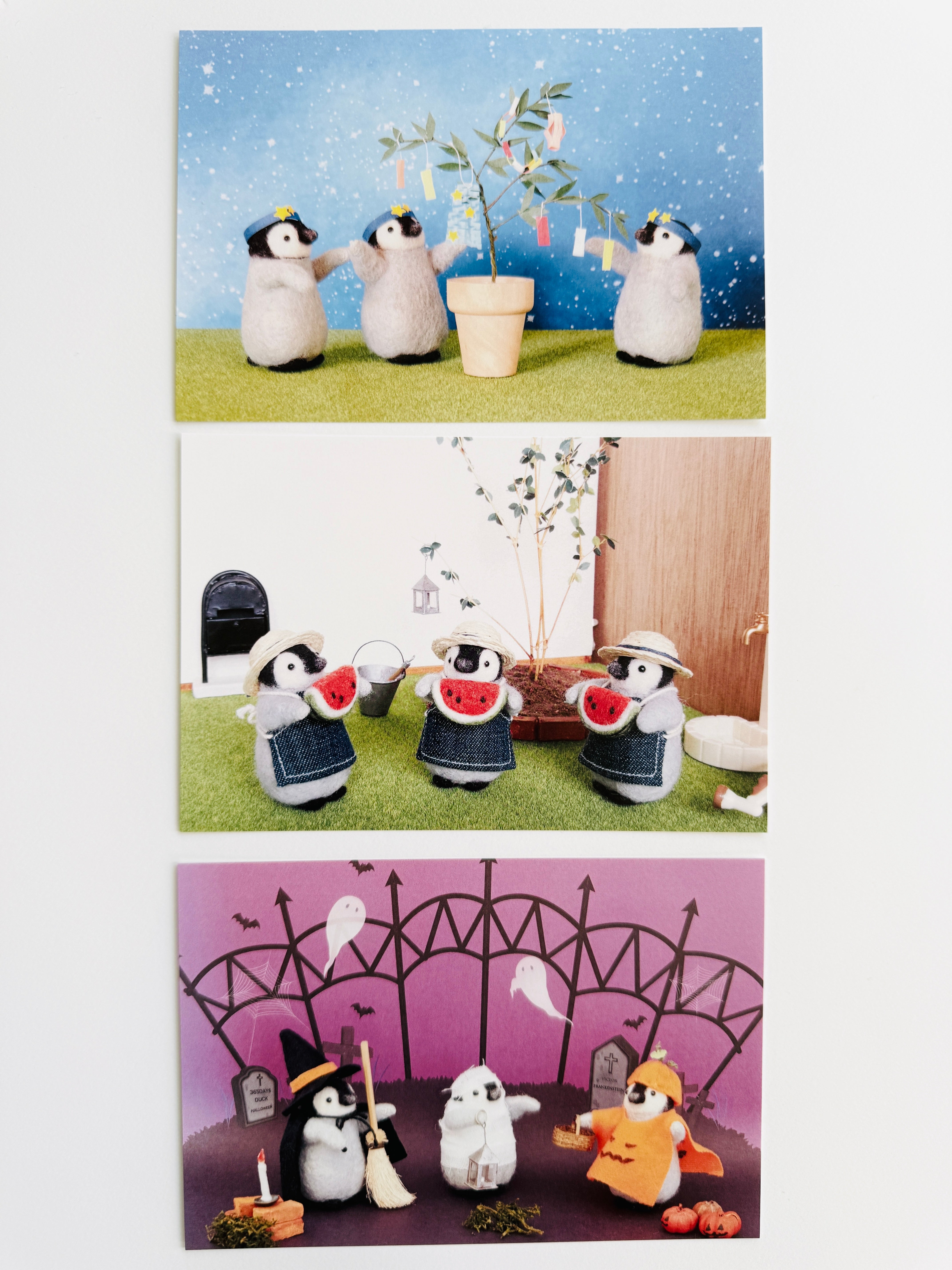 [trois M] 🐧 Penguin Postcard Set of 12 (Style B) - ($15 savings)