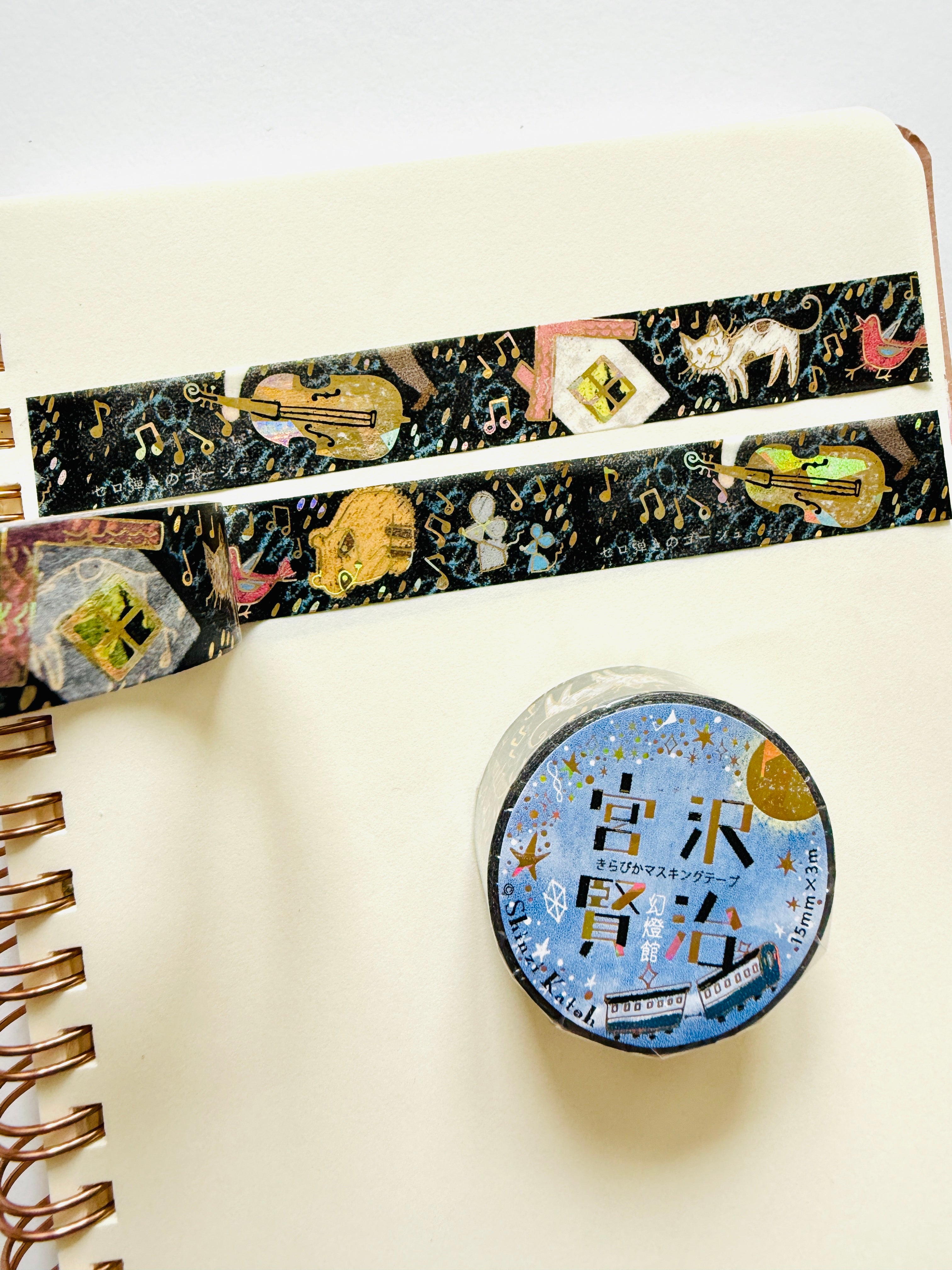 [SEAL-DO] Shinzi Katoh x Kenji Miyazawa: Gauche the Cellist washi tape