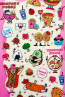 [terako] Creators Circus collab x WANPAKU HOUSE · I Love Food sticker sheet