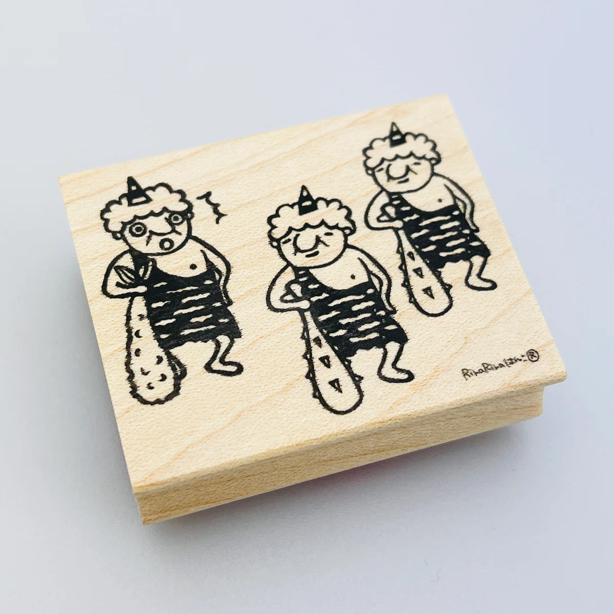 [RiraRira Hanko] Uncle Iwai Setsubun Oni rubber stamp