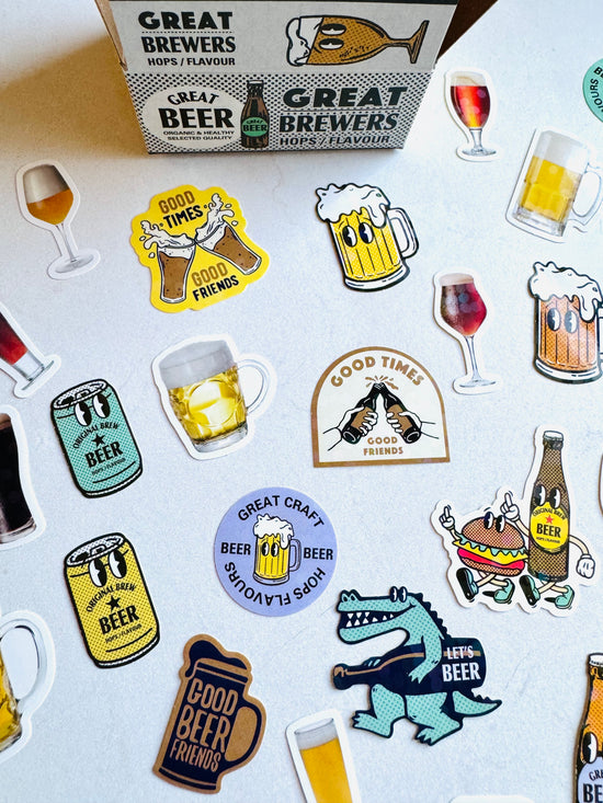 [Greeting Life] Beer of the Month 🍺 Delivery Box flake stickers