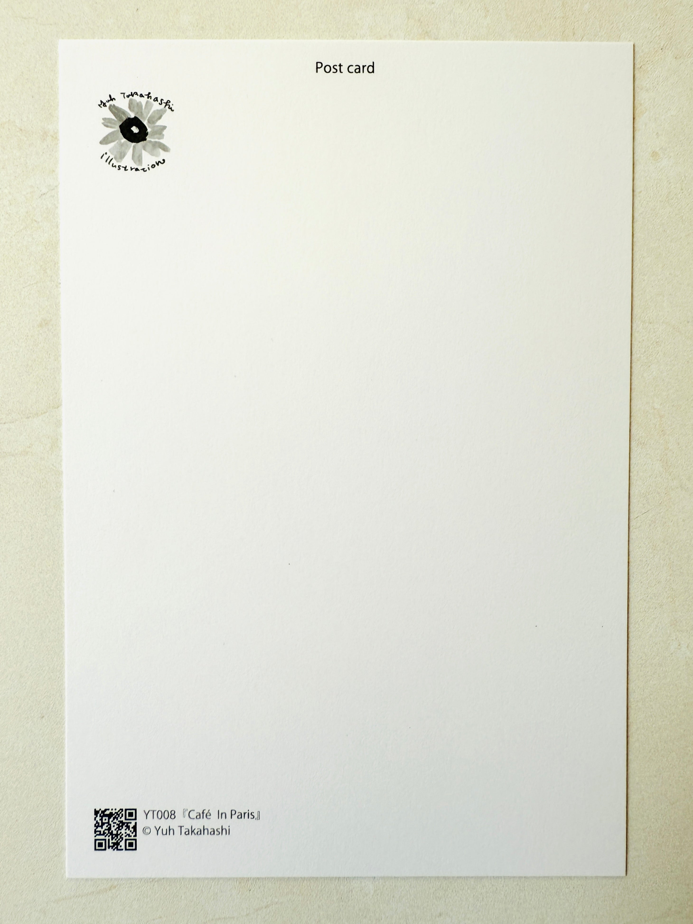 [Yuh Takahashi] A Cafe in Paris postcard