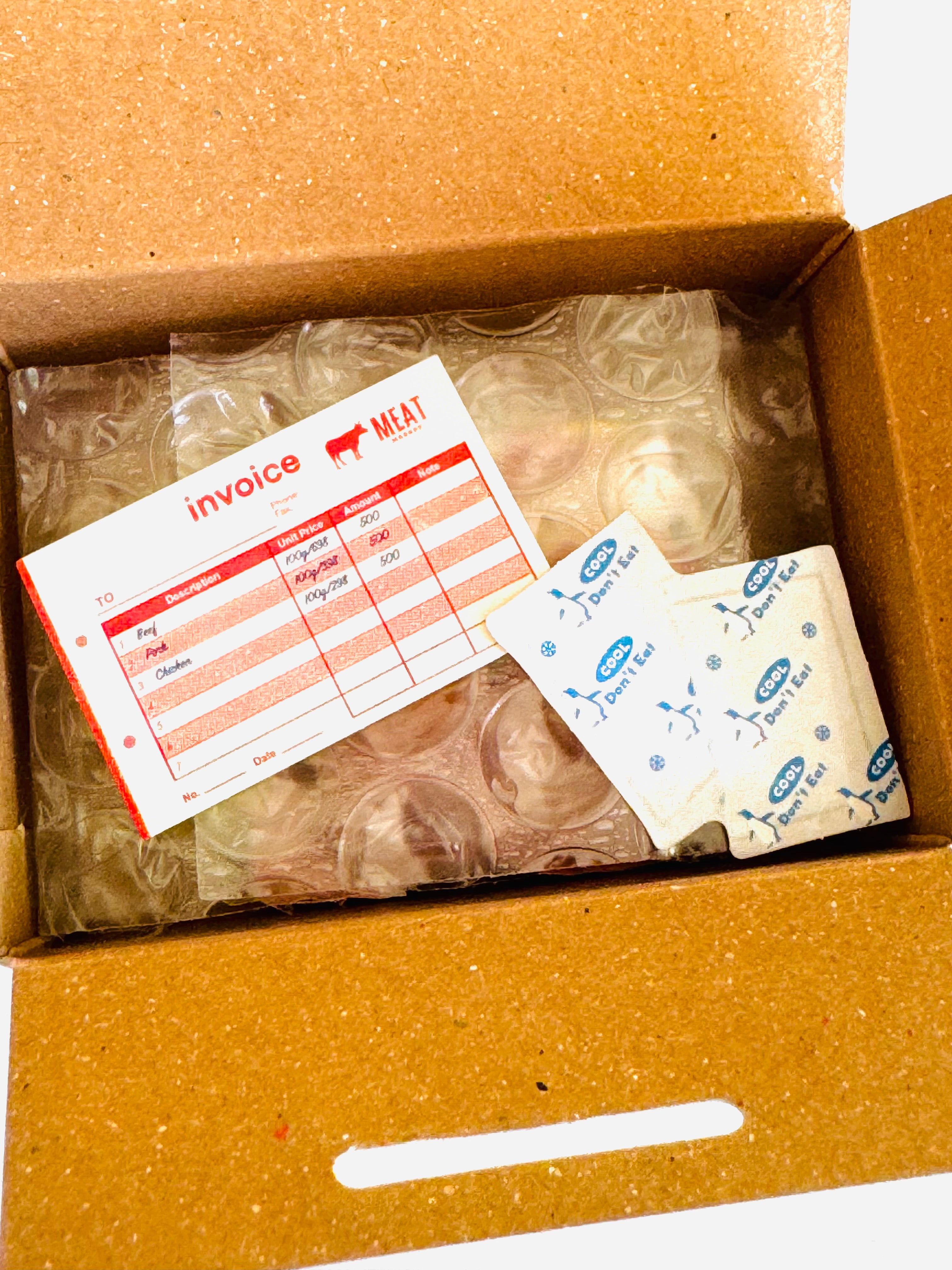 [Greeting Life] Meat 🥩 Delivery Box flake stickers